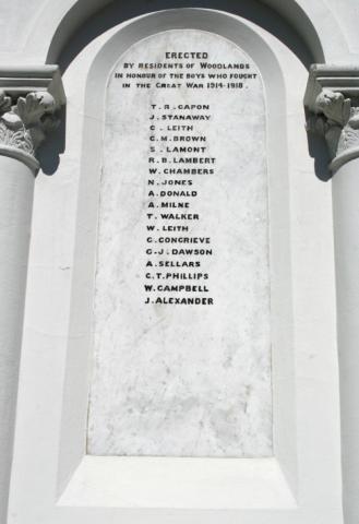 Detail from the memorial
