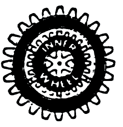 Wheel shape with 'Inner Wheel' in centre