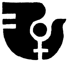 Stalised women's symbol