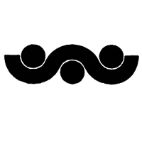 Wave line with three circles