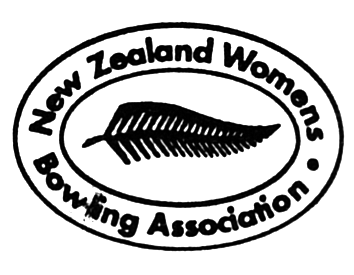 Silver Fern surrounded by words 'New Zealand Womens Bowling Association'