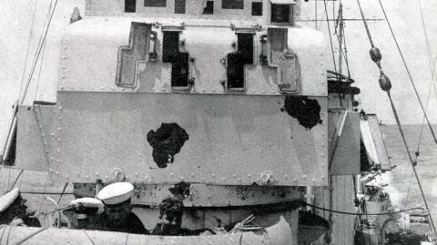 On board  Achilles  during Battle of the River Plate