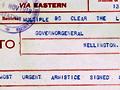 Armisitice signed telegram