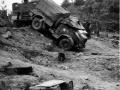 Quad tractor towing 25-pounder in Korea