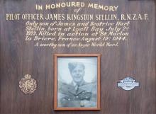 James Stellin memorial plaque, Scots College, Wellington