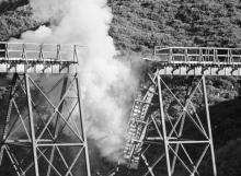 Belmont viaduct blown up