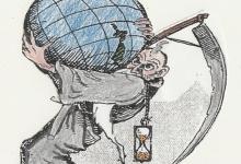 ‘Old Father Time’ cartoon drawn by Kenneth Alexander in 1927