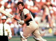 Lance Cairns in one-day action against England, 1978