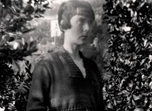 Katherine Mansfield at Menton, France, 1920