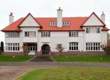 Large house with red tiled roof