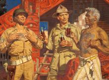 Dean Cornwell, Have a “Coke” = Kia Ora, c. 1943-1945