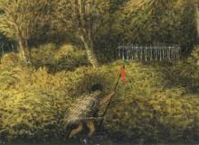 Scene of the Wairau Massacre, painted by Charles Gold, c. 1851