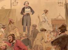 Charles Thatcher singing in Australia, 1855