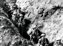 New Zealand soldiers on the Somme, September 1916