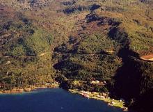 The site of the 1846 landslide in the 1990s