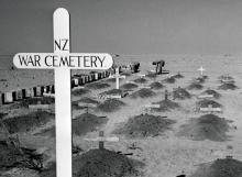 New Zealand war cemetery near El Alamein, 1942