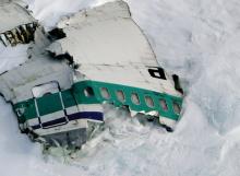 Wreckage from Air NZ Flight TE901