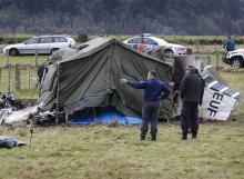 Wreckage of the Walter Fletcher FU-24 at Fox Glacier