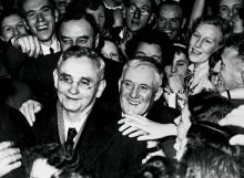 Michael Joseph Savage on the campaign trail, 1938