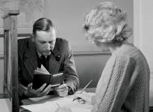 Passport office in Wellington, 1948
