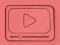 Stylised rectangular screen with play and volume button