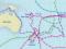 Detail from map of British Pacific expeditions
