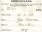 Poll tax certificate
