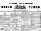 First edition of the Otago Daily Times