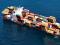 The container ship Rena grounded on Astrolabe Reef
