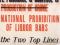 Prohibition poster, early 1920s