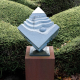Mounted stone memorial over plaque with words Allan followed by Maylon Marjorie and Janet