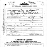 Joseph Dempsey discharge papers