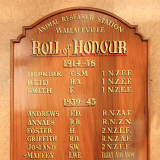 Animal Research Station roll of honour board