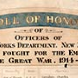 Public Works Department roll of honour board
