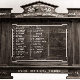 East Town railway workshops roll of honour board