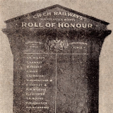 Christchurch railway workshops roll of honour board