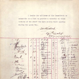 Contributions to Pensions Department roll of honour