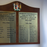 Ministry for Primary Industries roll of honour board