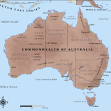 Map of Australia in 1914