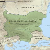 Map of the Kingdom of Bulgaria in 1915