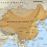 Map of the Republic of China in 1917