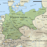 Map of the German Empire in 1914
