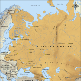 Map of the Russian Empire in 1914