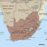 Map of South Africa in 1914