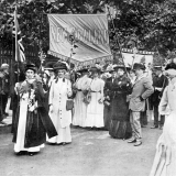Suffrage procession in London