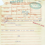 Armistice signed telegram