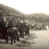 Australian and Indian troops at Anzac Cove