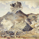 Bombing of Cassino painting