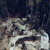 British artillery position on Borneo