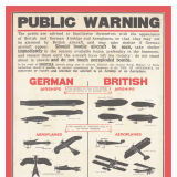 British aircraft warning notice